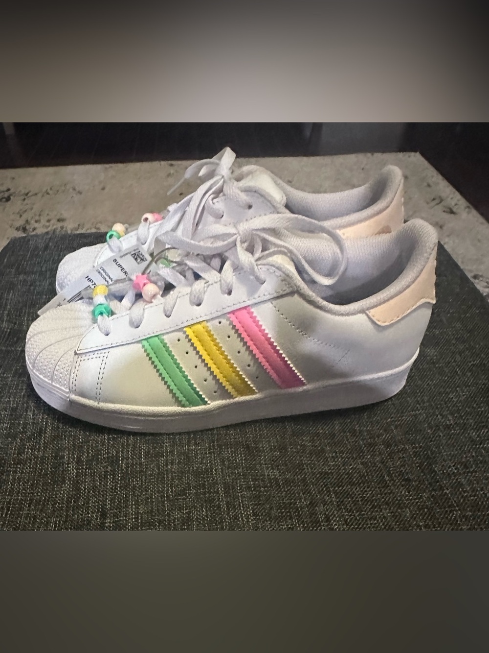 adidas Kids Shell Toe Superstar Colorful Sneakers - Picture 4 of 9